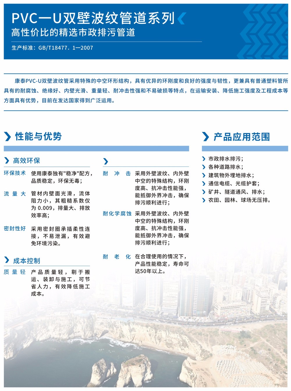 PVC-U双壁波纹管系列-